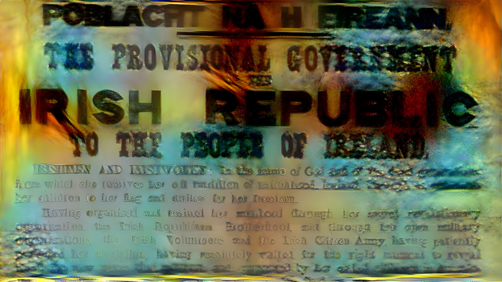 The Irish Proclamation 1916