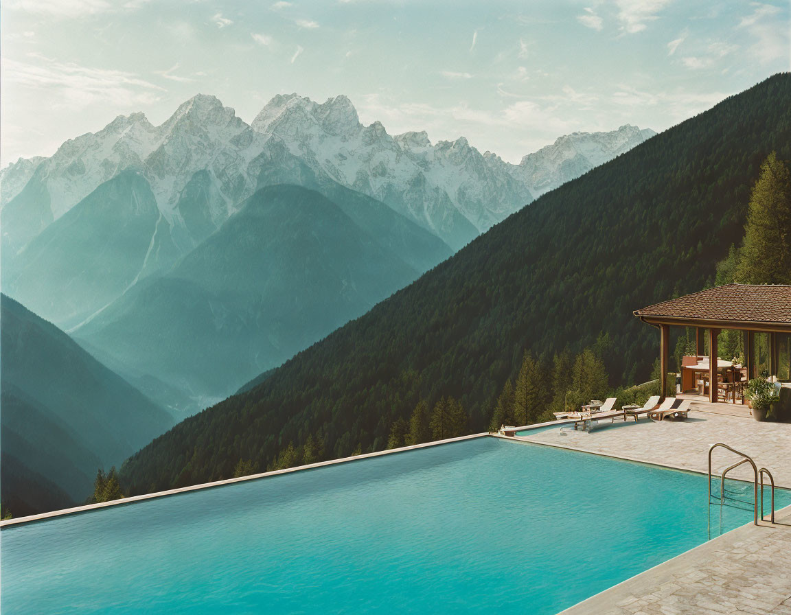 Swimming Pool in the Alps