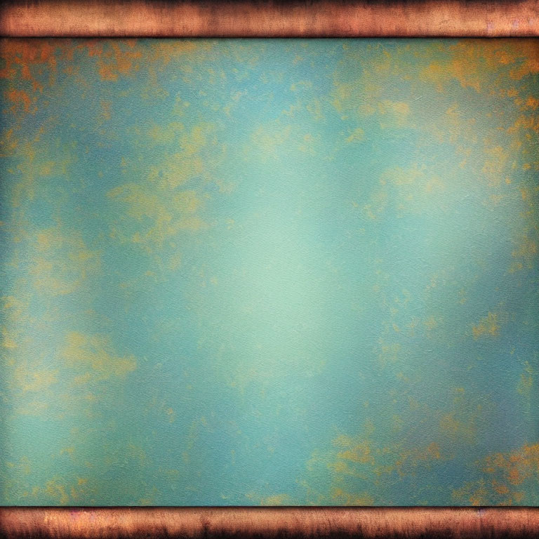 Textured Vintage Background with Turquoise Center and Distressed Edges