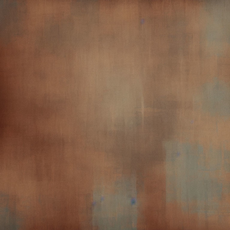 Abstract Brown Background with Blue Marks and Vintage Fabric Appearance