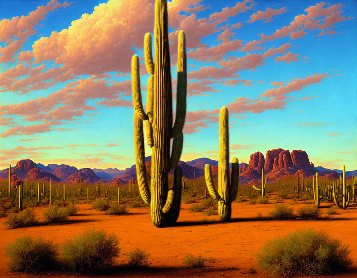 Cacti in the Arizona Desert