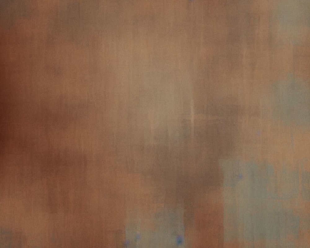 Abstract Brown Background with Blue Marks and Vintage Fabric Appearance