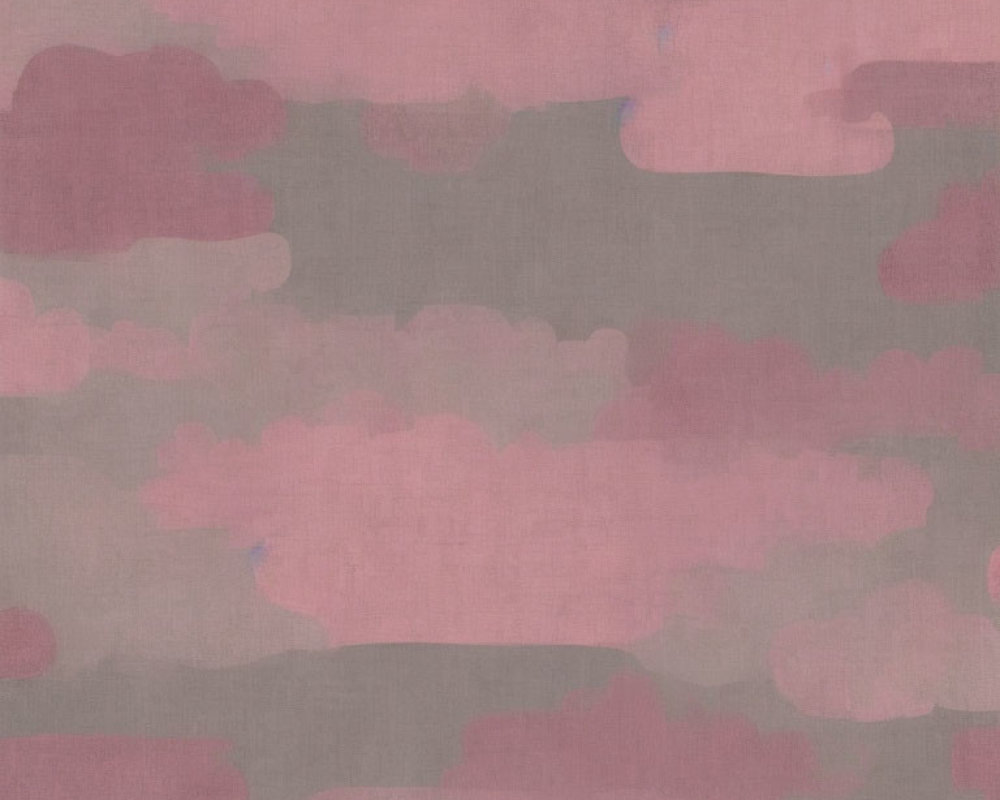 Soft Pink and Blue Cloud-Like Brushstrokes on Gray Background