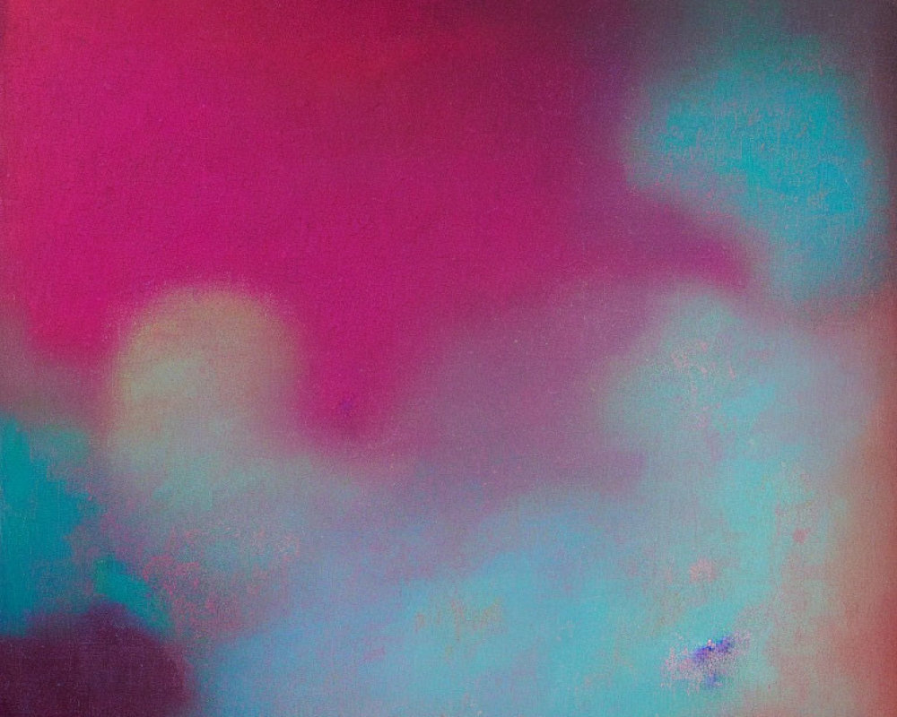 Abstract Painting in Pink, Blue, and Purple Hues