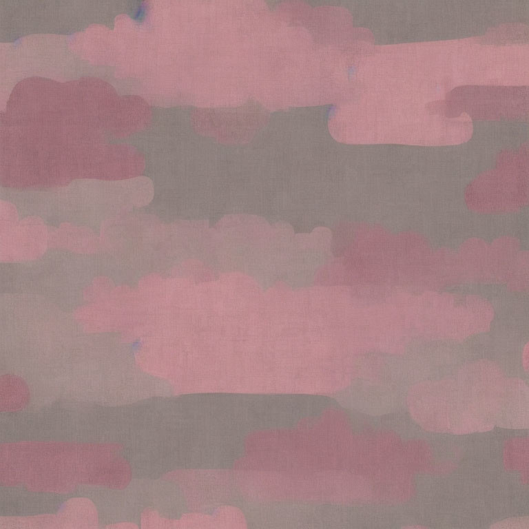 Soft Pink and Blue Cloud-Like Brushstrokes on Gray Background