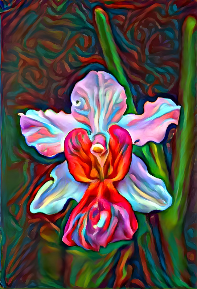 Thai Orchid Painting