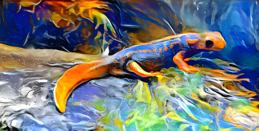 Fluid salamander