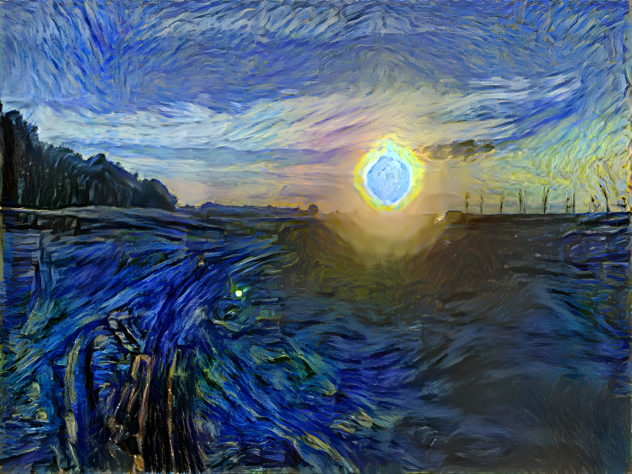 Van Gogh sunset  
