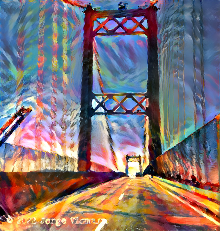 crossing the bridge... San Pedro