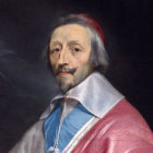 Blue-eyed man in regal 17th-century attire with ornate details