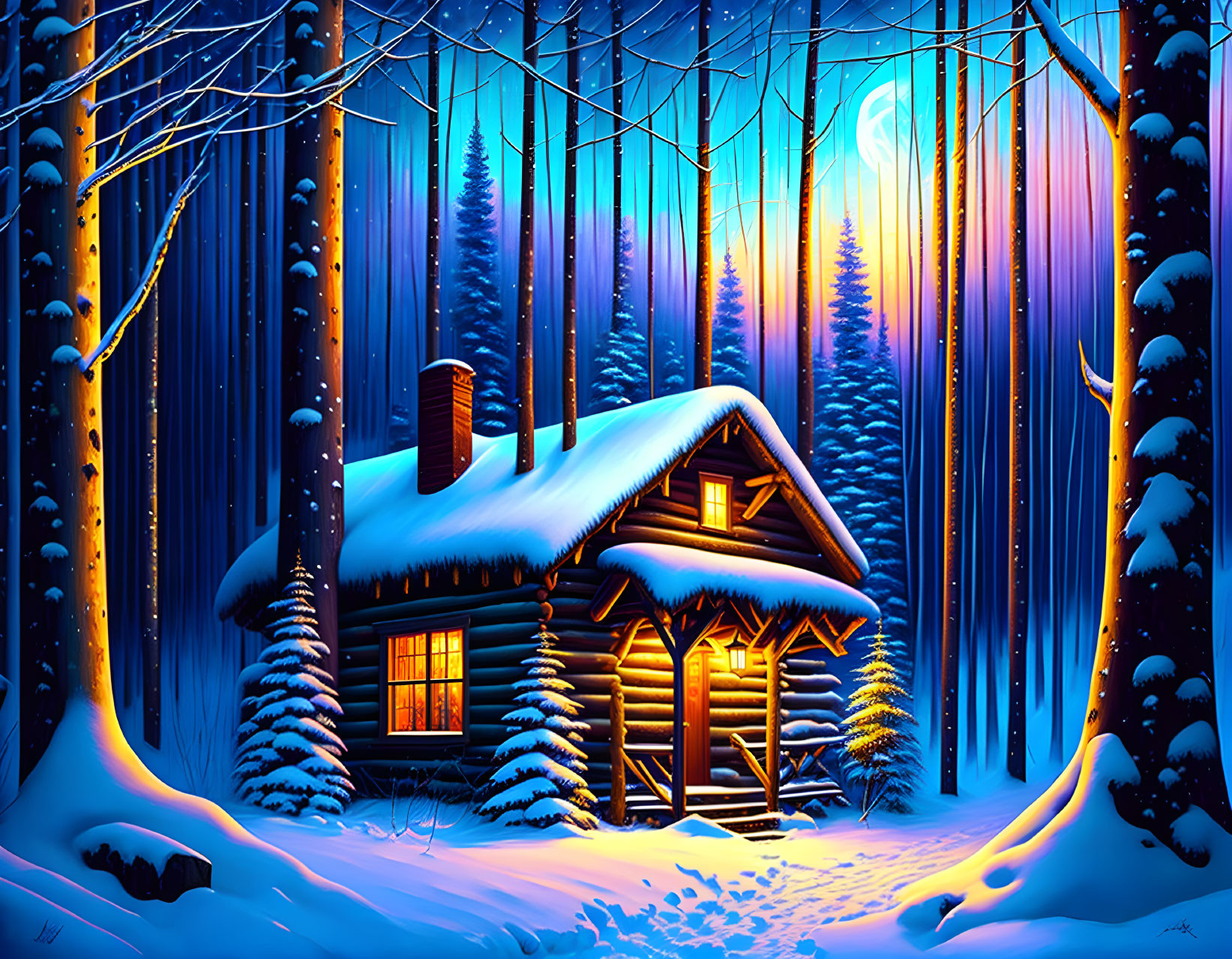 Cozy winter Cabin