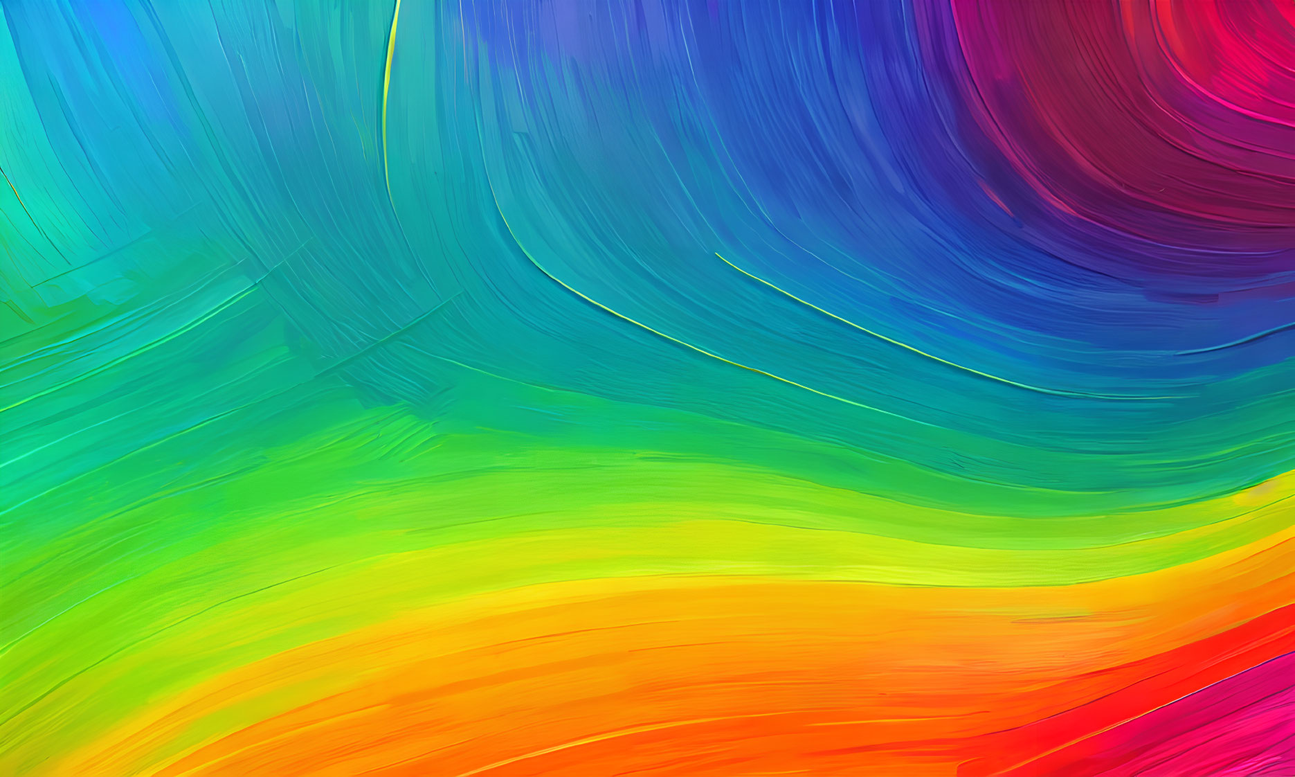 Colorful Abstract Swirls Transitioning in Rainbow Spectrum