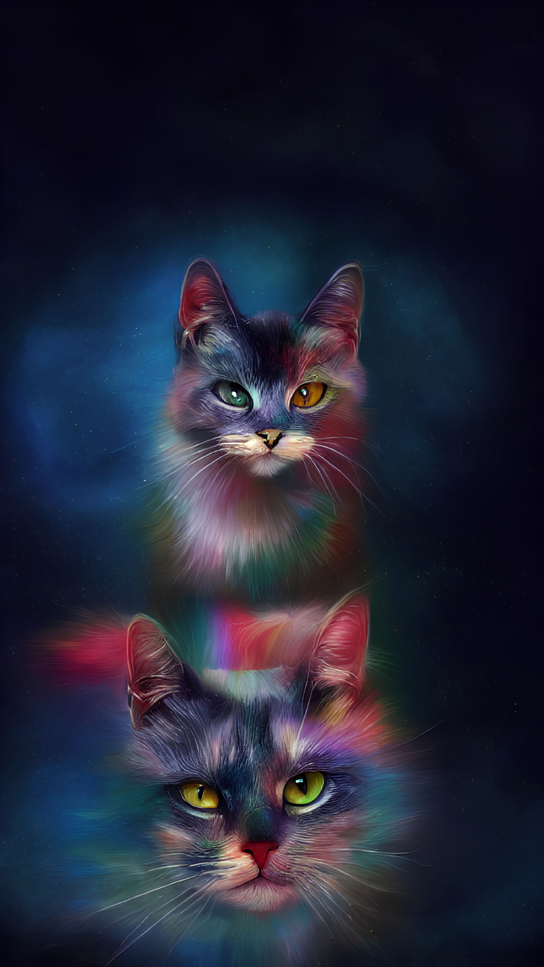 silent rainbow cat