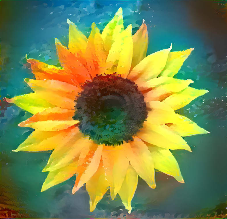 painted sunflower