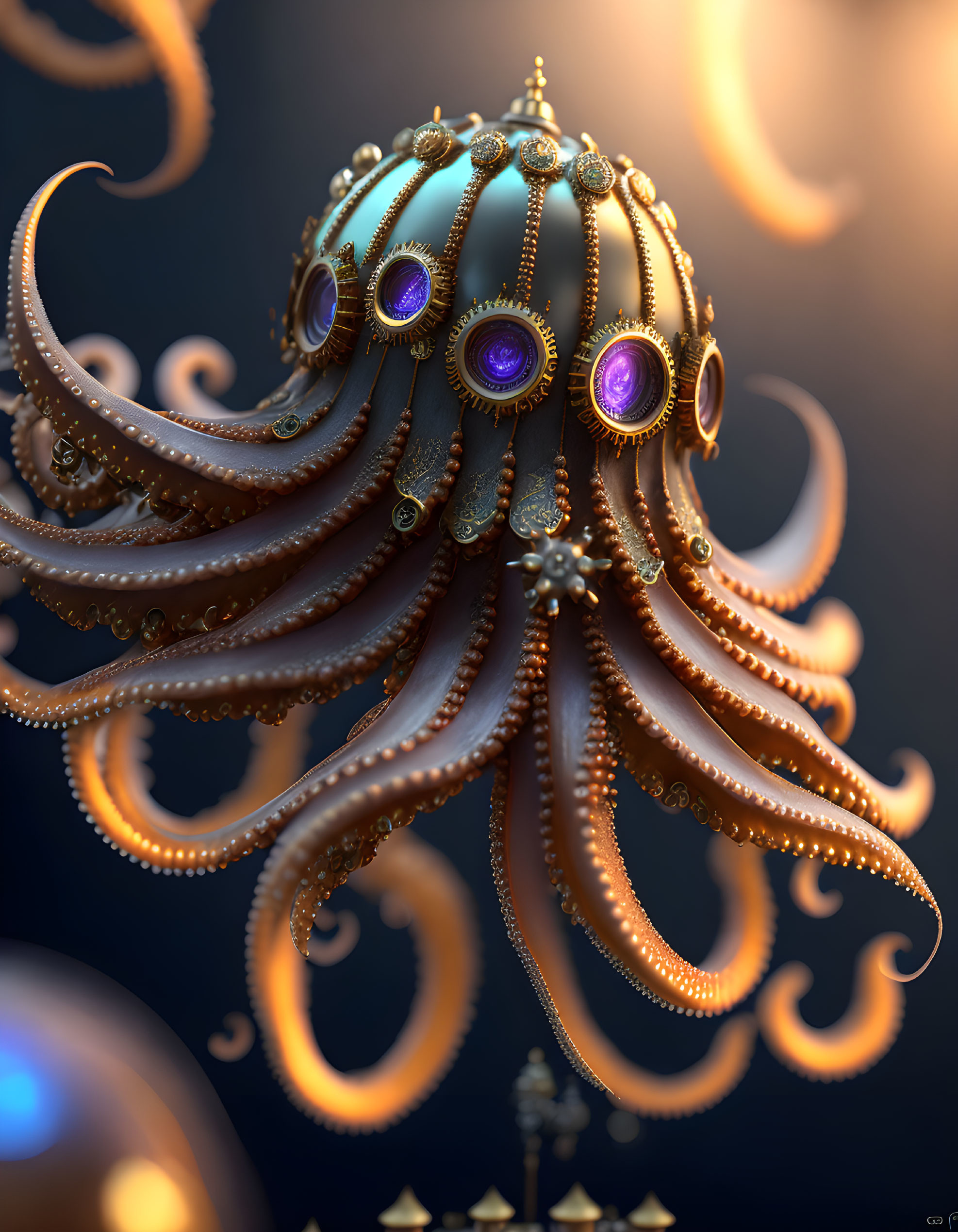A majestic octopus