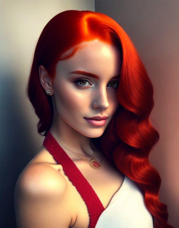 Red-haired beauty