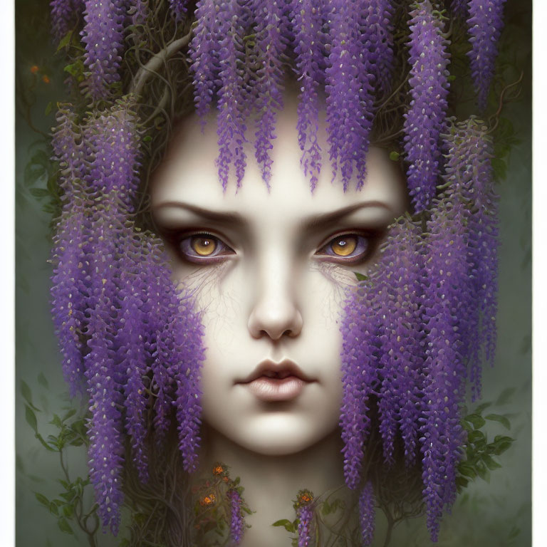 Wisteria w/whimsical face