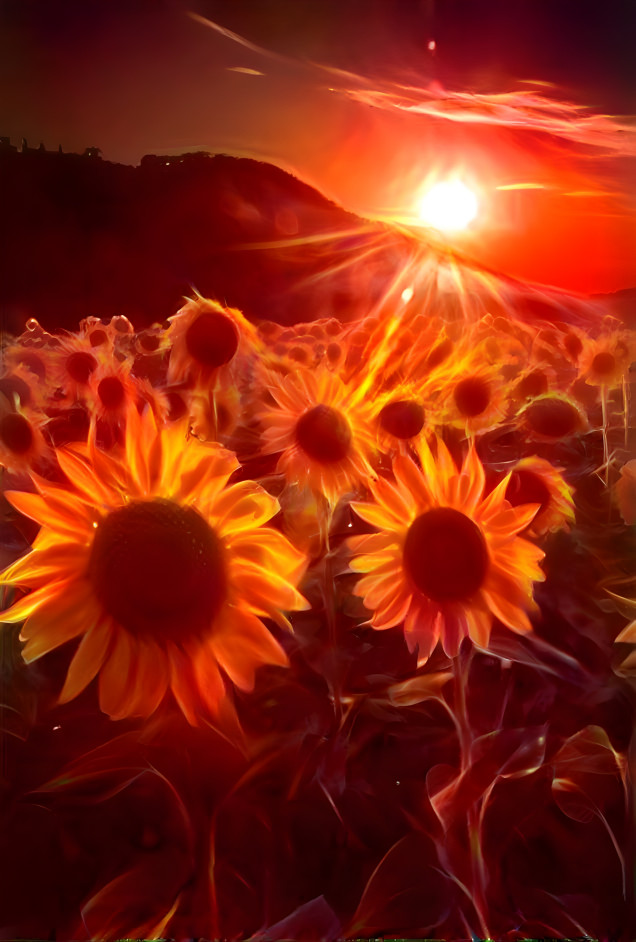 Sunflower Sunset 