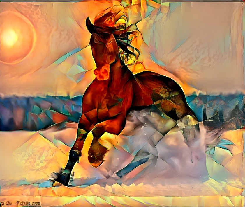 An Abstract Picture of the Temperament of a Horse