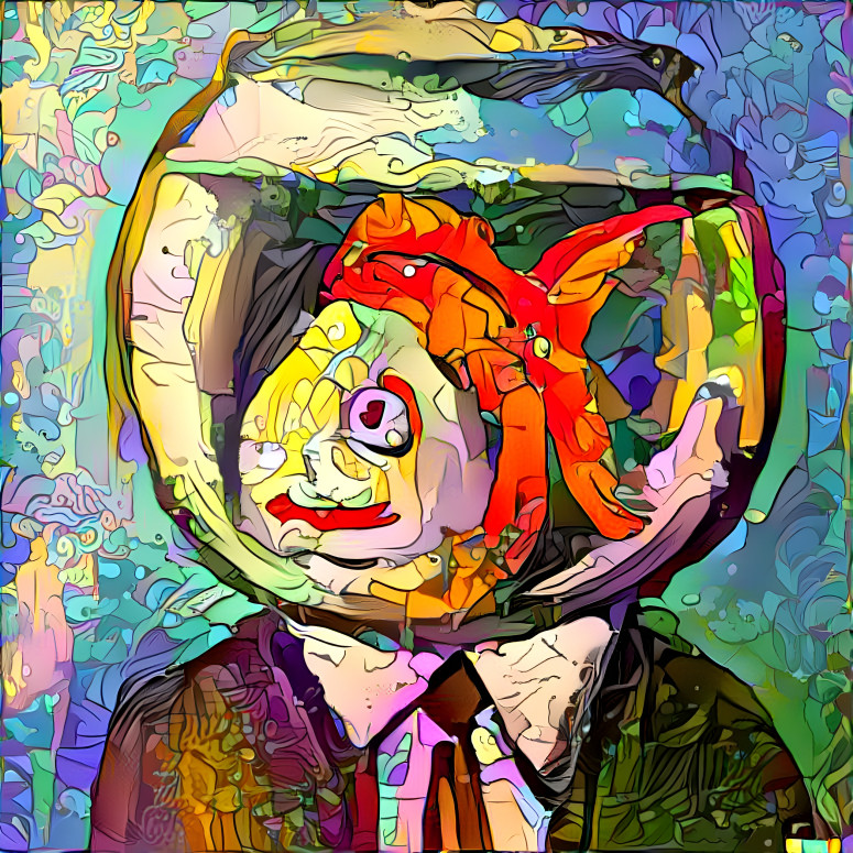 The Hyper-bad Mumble fish in Jigsaw color, he is  