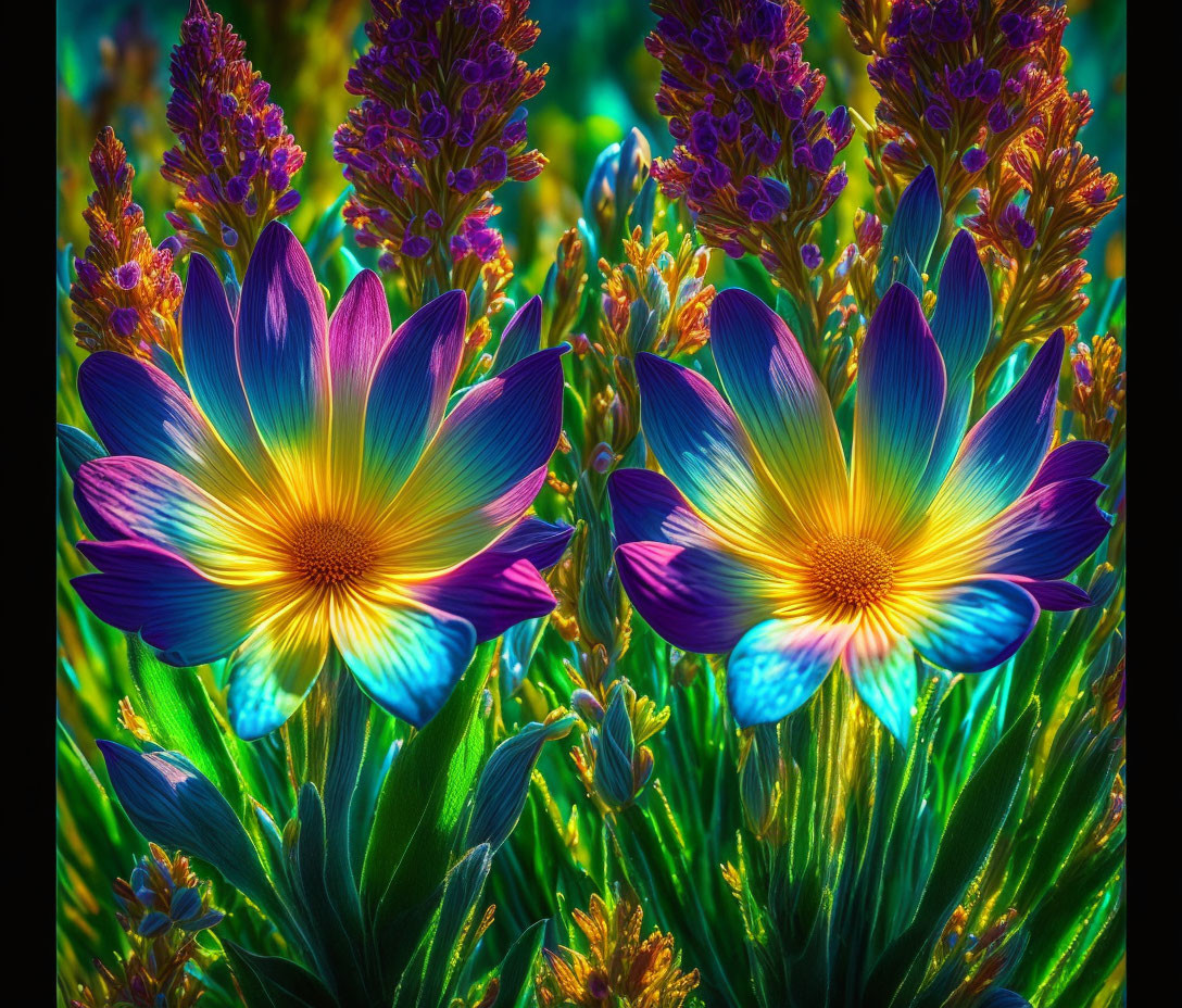 Brilliant Colored Flowers