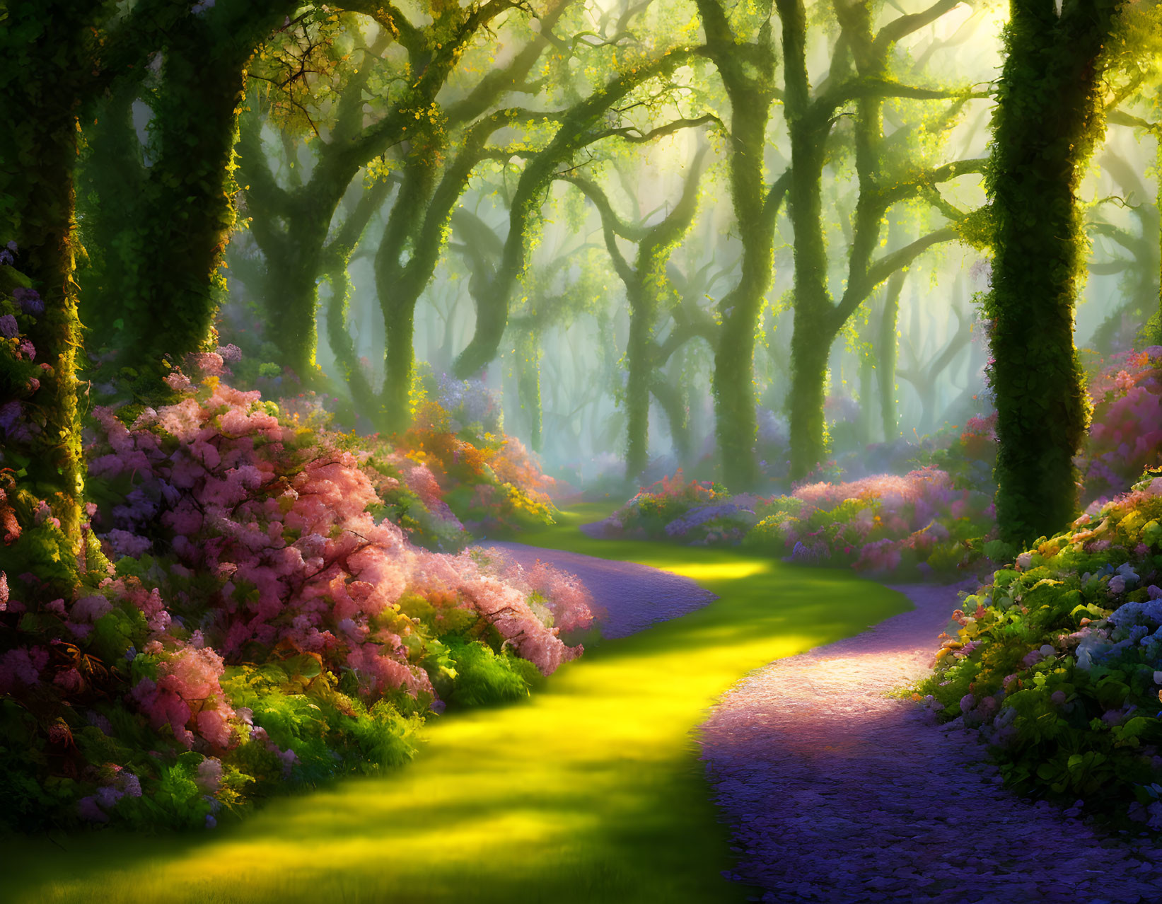 Magical Spring Forest