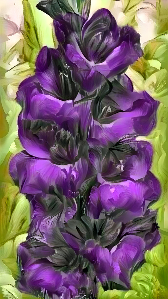 Purple Flora Gladiolus