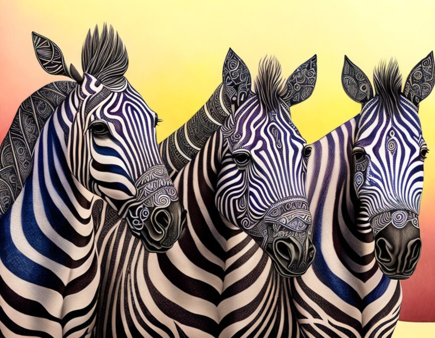 Zentangled Zebras