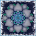 Intricate Butterfly Mandala Pattern on Dark Background