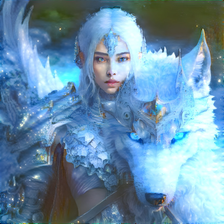 She and Hér Winter Wolf