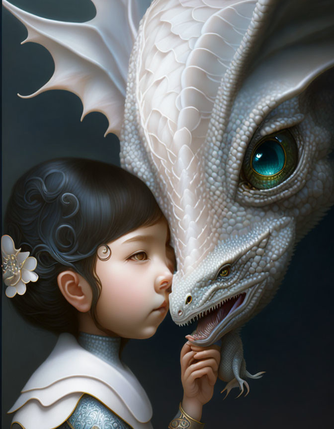 Playing with a Baby Dragon credît to írina Réj 