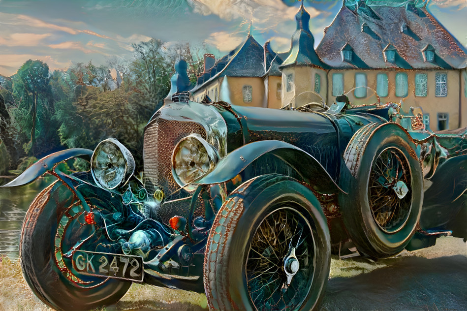 Oldtimer by the castle