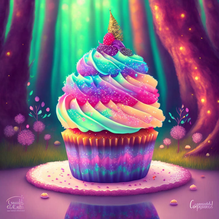 Magical Forest Cupcake