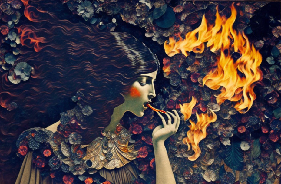 Burning Collage