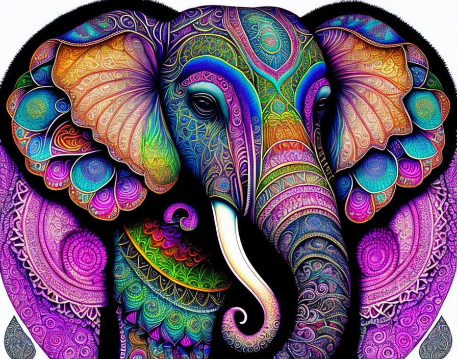 Zentangle Elephant