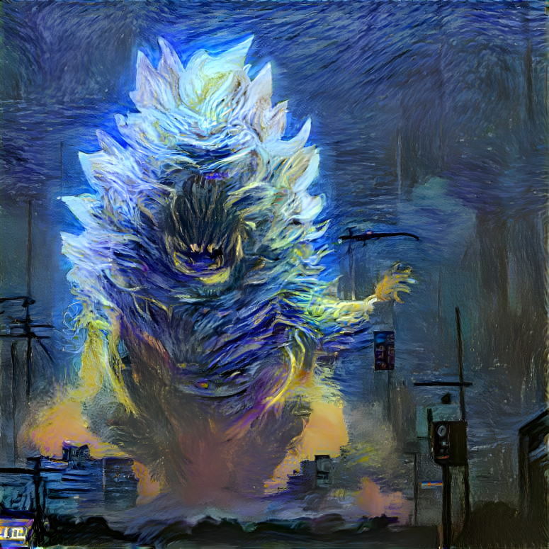 Super Saiyan Godzilla, Van Gogh 