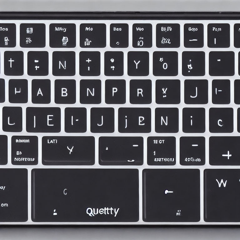 Backlit Keyboard with Cyrillic and Latin Characters