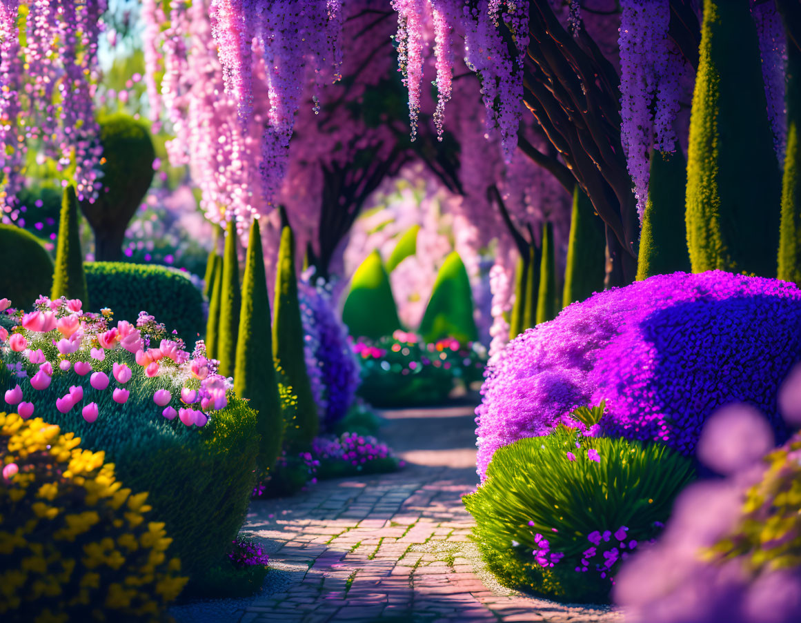 beautiful spring secret garden