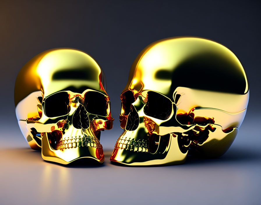 gold skulls