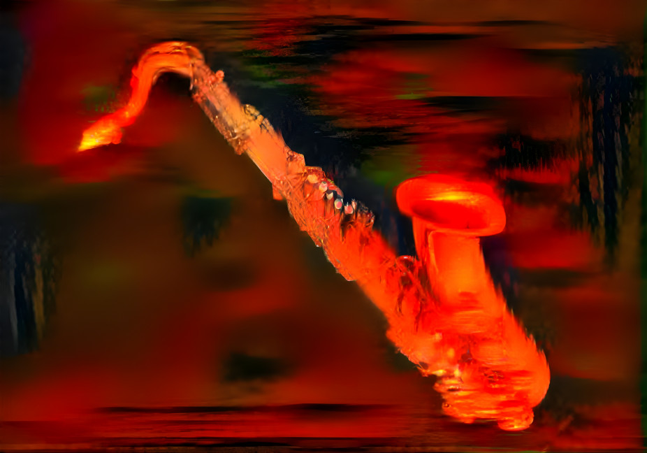saxophone sunset