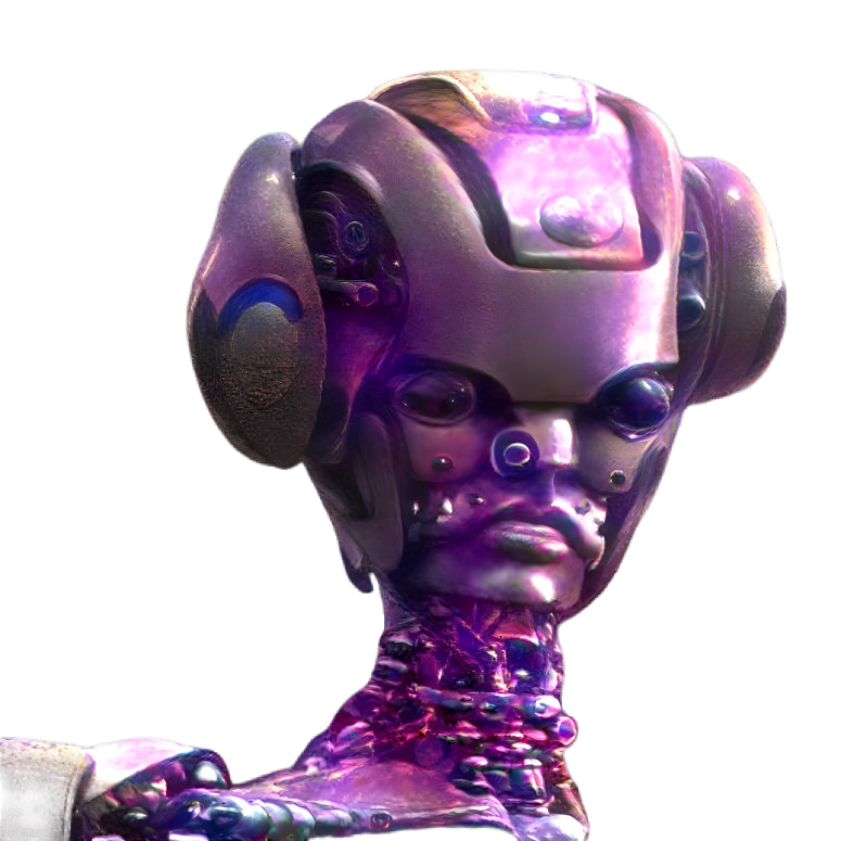 Purple robot