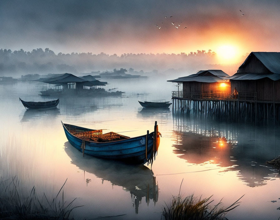 Sunrise in Laos