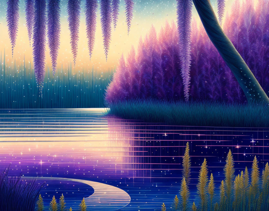 A purple night