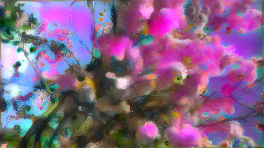 abstract cherry blossoms