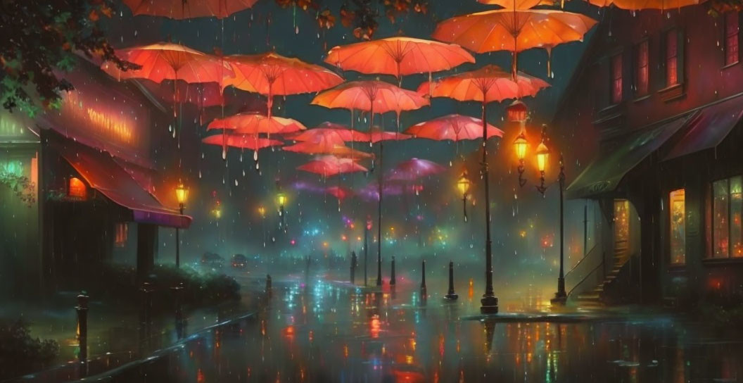 street of the umbrellas