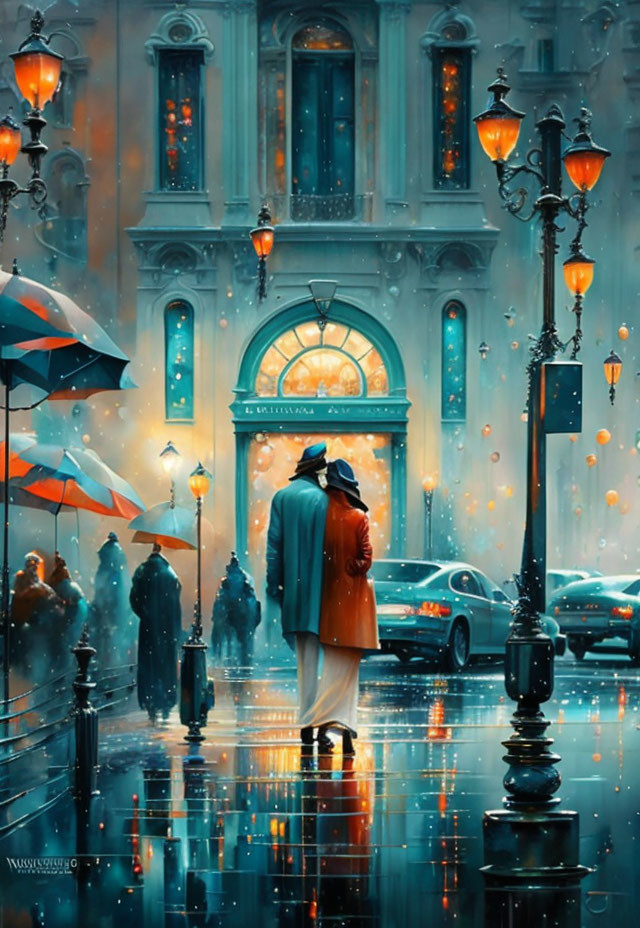 Paris in rain