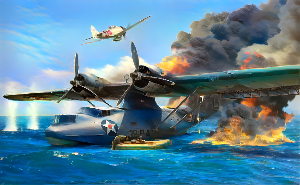 World War II air fight