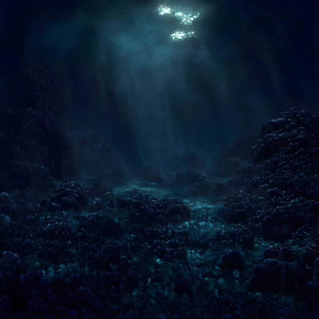 Underwater Deep Sea Background