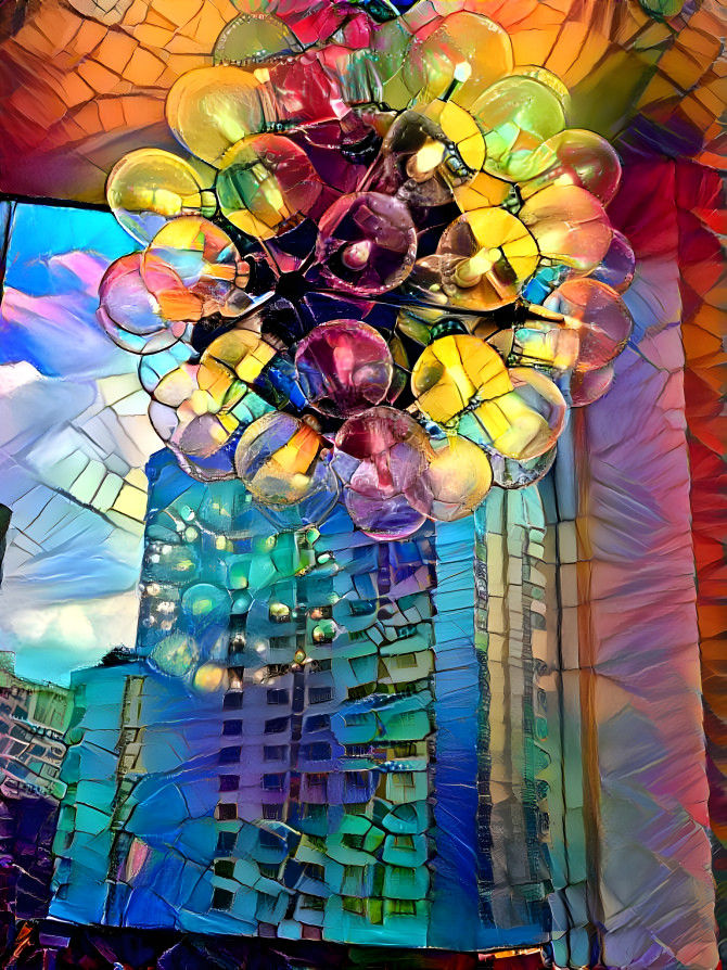 a chandelier