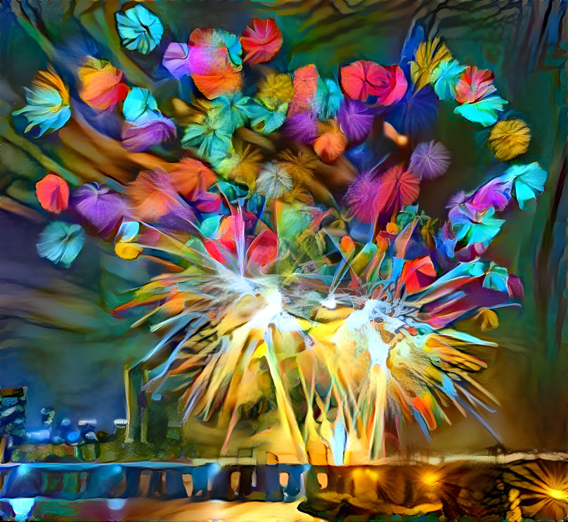 bloom with fireworks